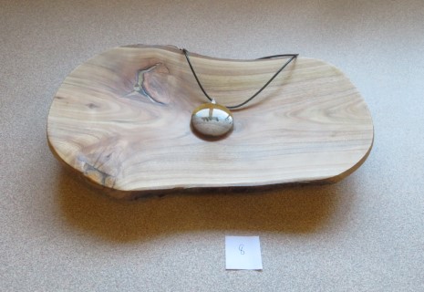 Oval dish with pendant by Dean Carter
